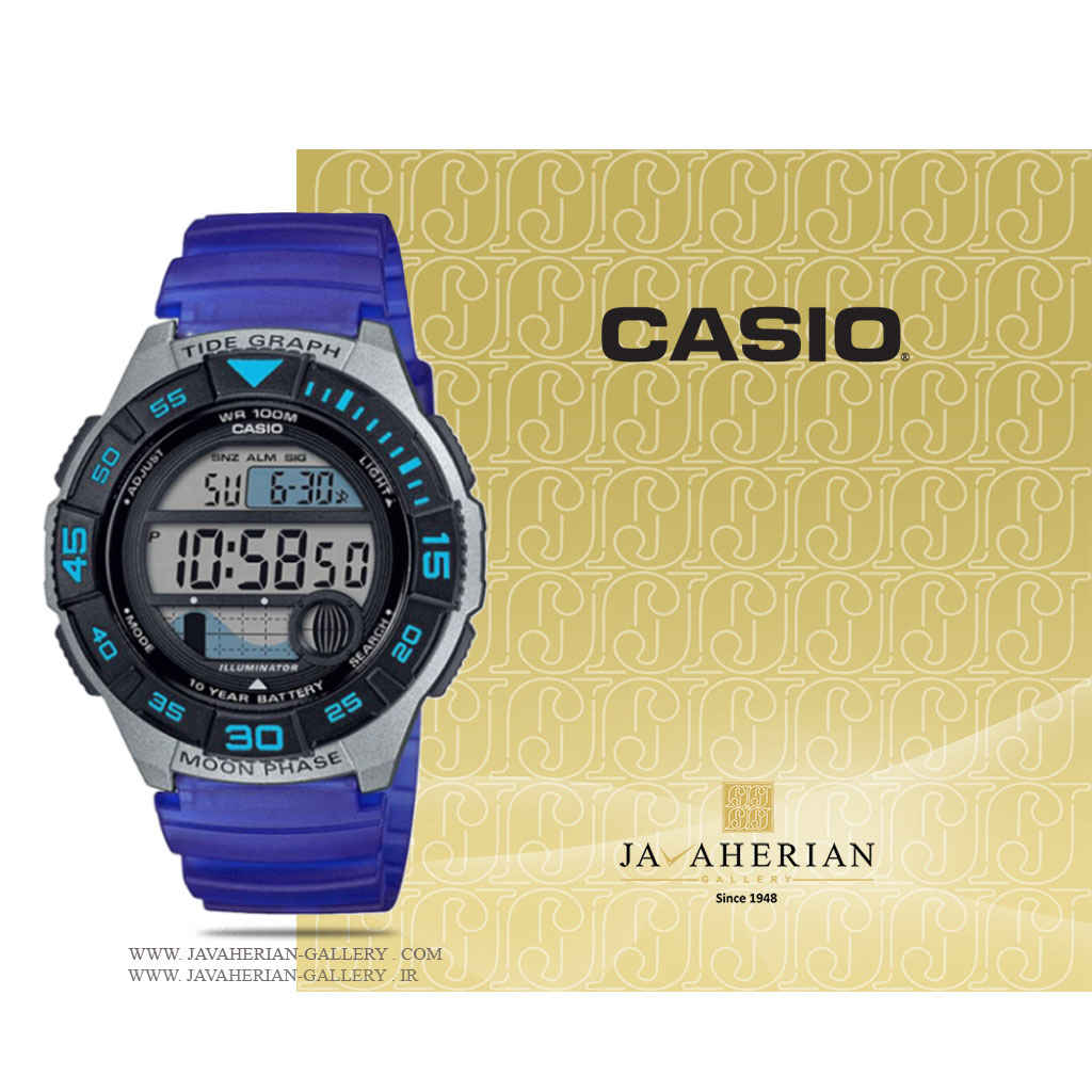 ساعت زنانه - مردانه کاسیو WS-1100H-2AVDF 1 ساعت مچی زنانه - مردانه کاسیو WS-1100H-2AVDF