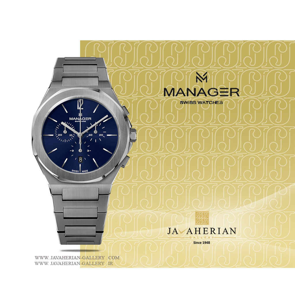 ساعت مردانه منیجر MAN-RS-03-SM 1 ساعت مچی مردانه منیجر MAN-RS-03-SM