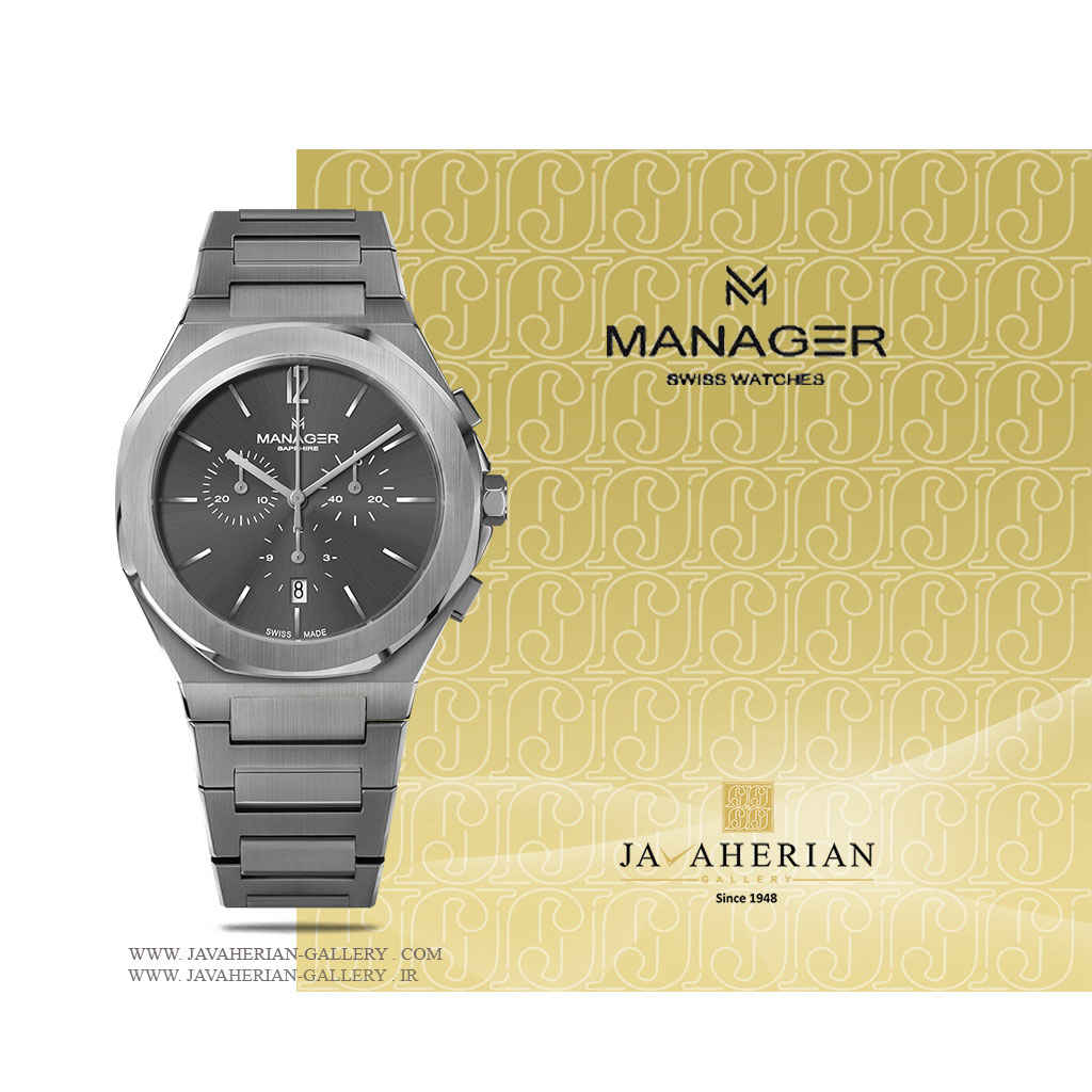 ساعت مردانه منیجر MAN-RS-02-SM 1 ساعت مچی مردانه منیجر MAN-RS-02-SM