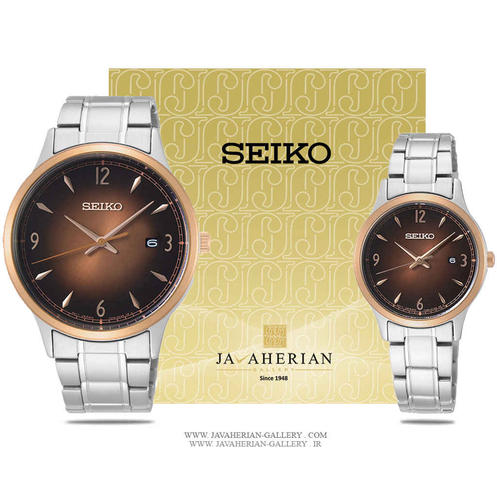 ساعت ست سیکو SGEH90P1 , SXDH02P1 1 ساعت مچی زنانه سیکو SXDH02P1.set