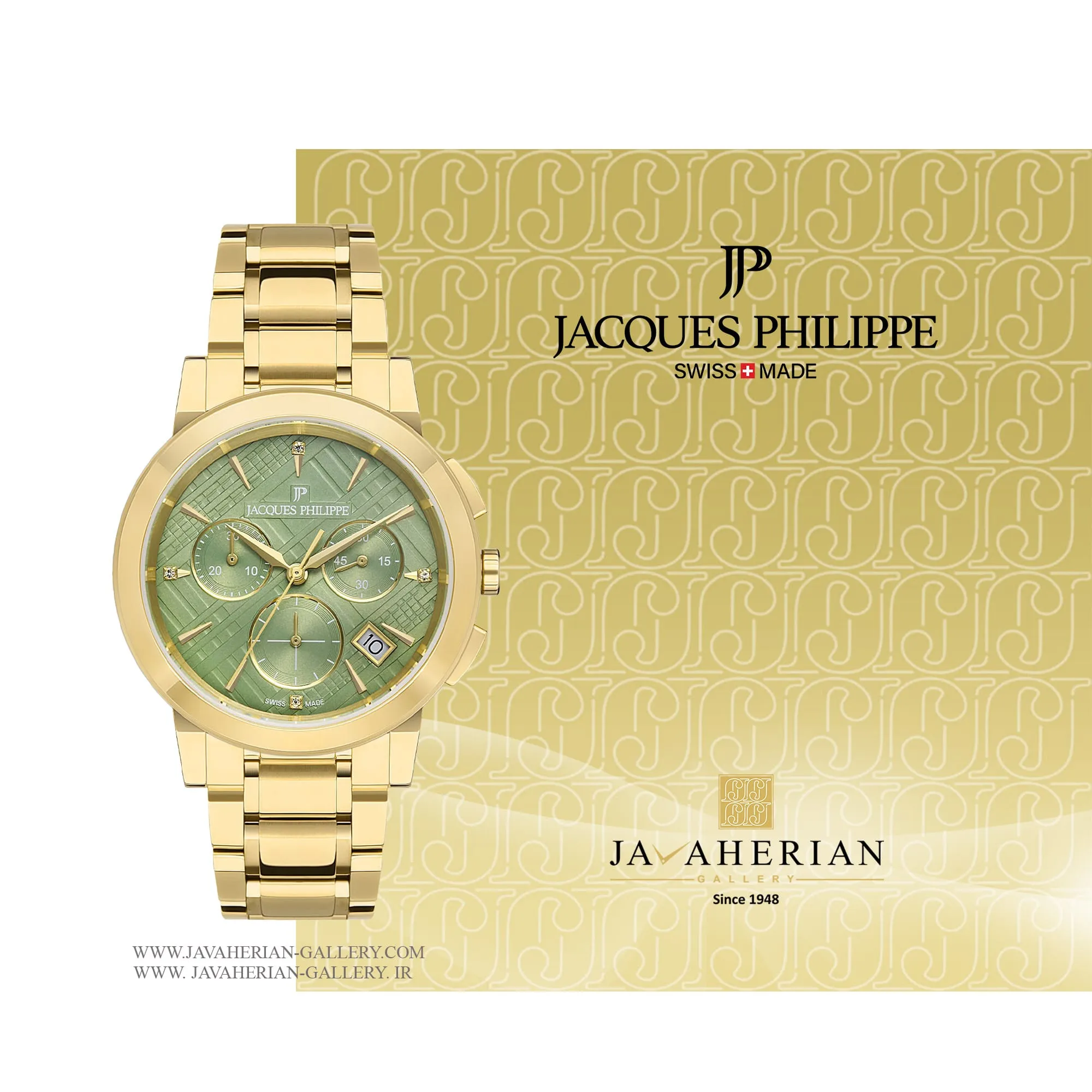 ساعت زنانه ژاک فیلیپ JPQLC3223M4 1 ساعت مچی زنانه ژاک فیلیپ JacquesPhilippe JPQLC3223M4 , JPQLC3223M4