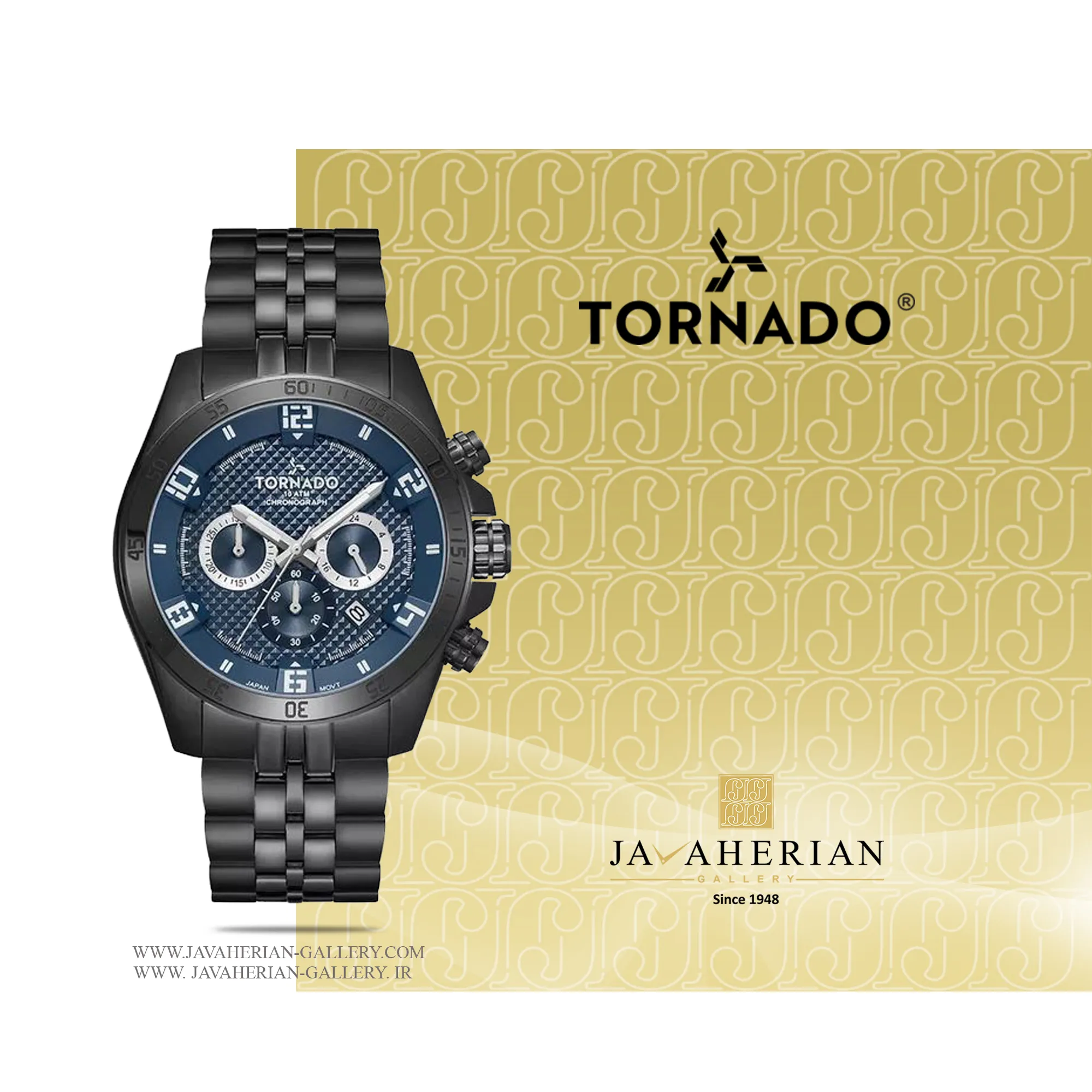 ساعت مردانه تورنادو T3149B-BBBJ 1 ساعت مچی مردانه تورنادو Tornado T3149B-BBBJ , T3149B-BBBJ