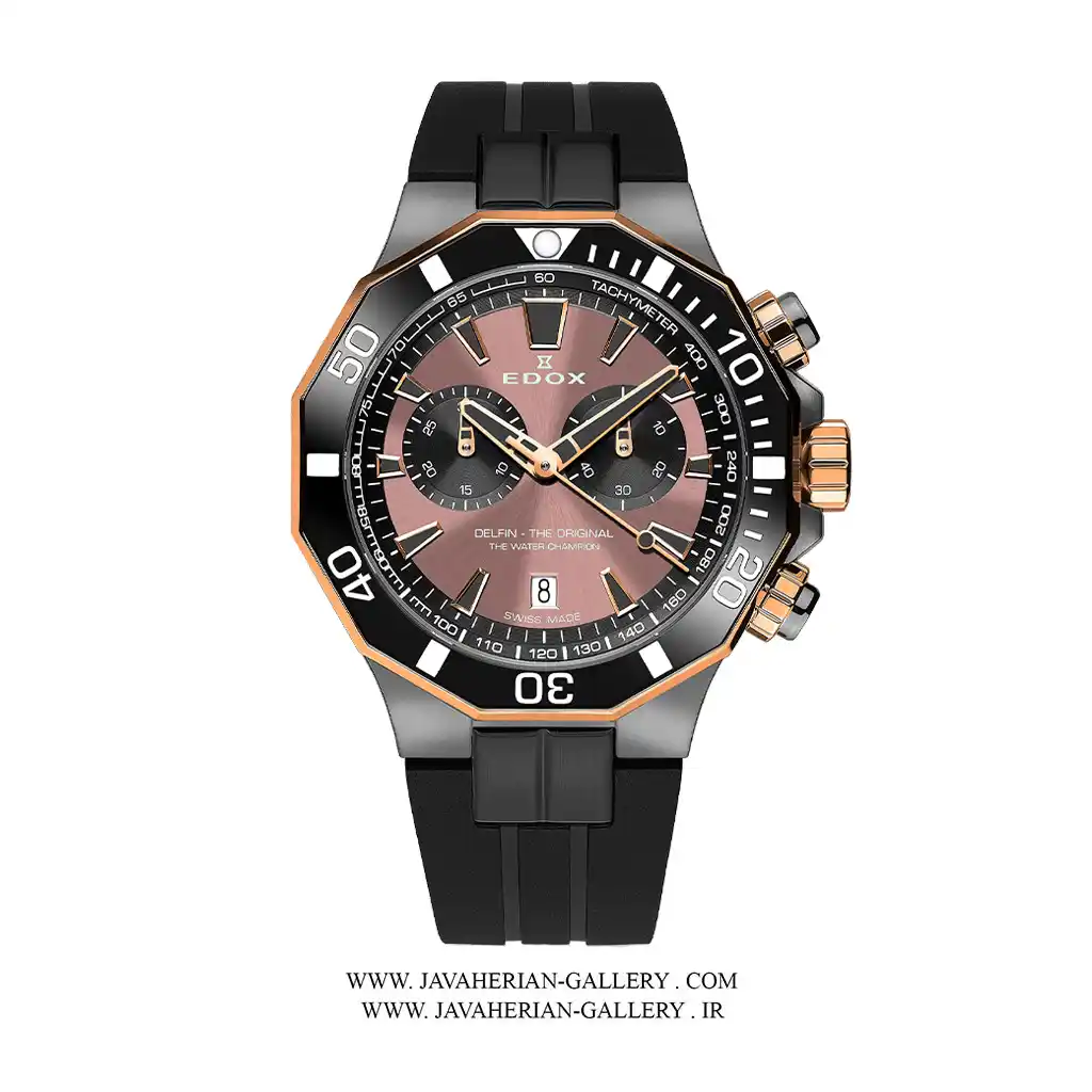 ساعت مردانه ادوکس 10112357GRNCABRNR 2 ساعت مردانه ادوکس 10112357GRNCABRNR Edox