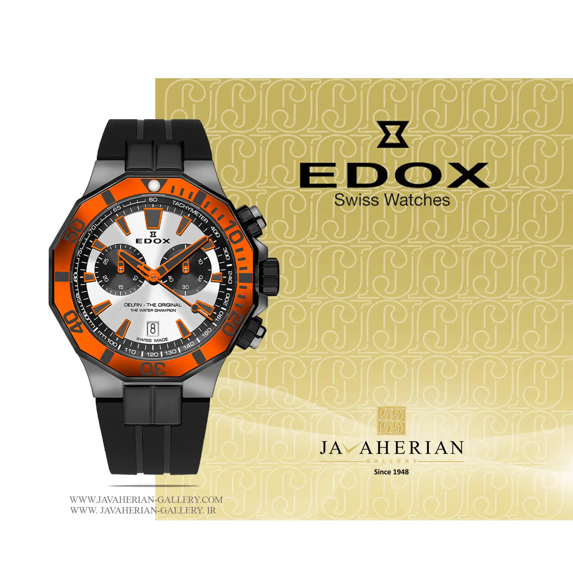 ساعت مردانه ادوکس 1011237GNOCAANO 1 ساعت مردانه ادوکس 1011237GNOCAANO Edox