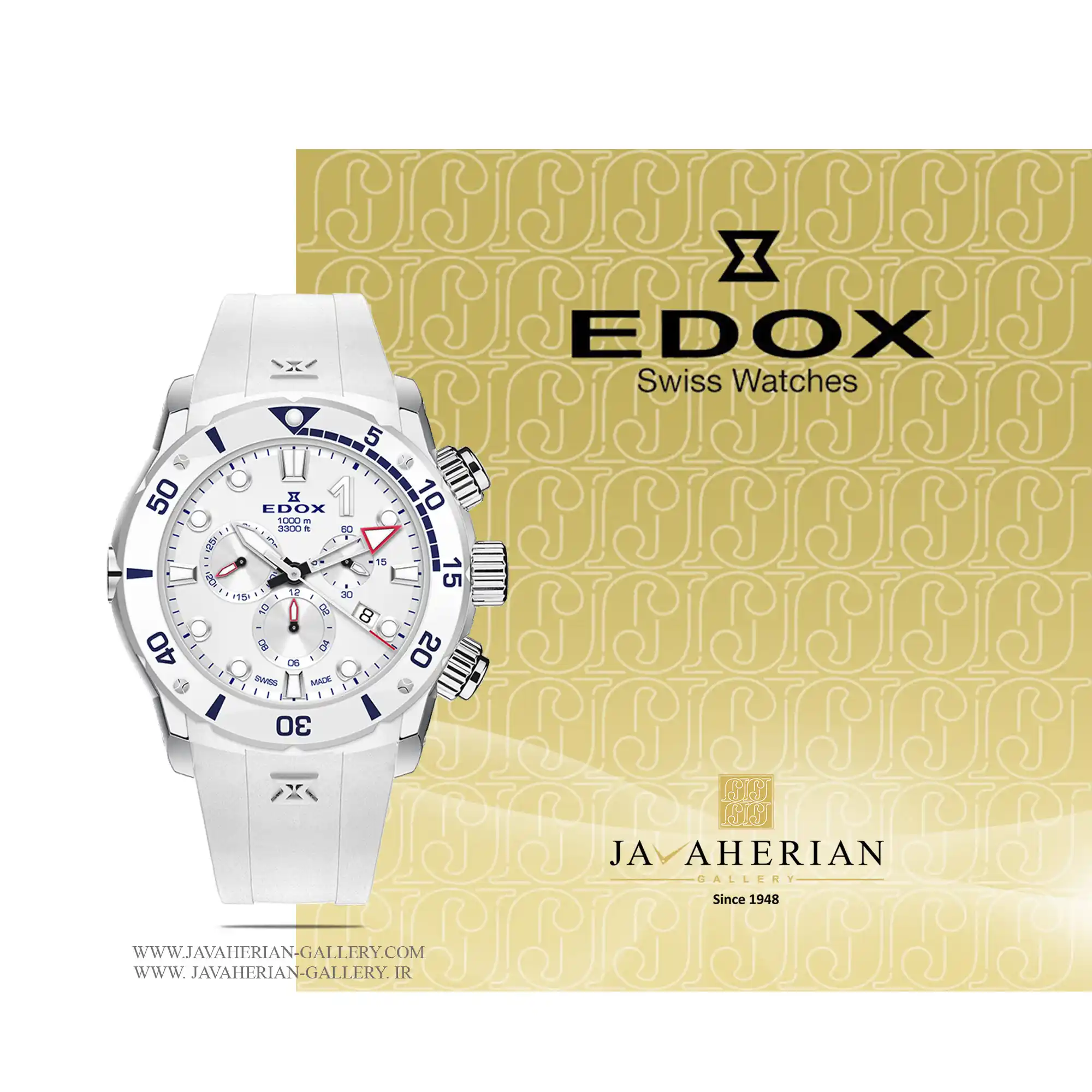 ساعت مردانه ادوکس 10242TINBBBUINR 1 ساعت مردانه ادوکس 10242TINBBBUINR Edox