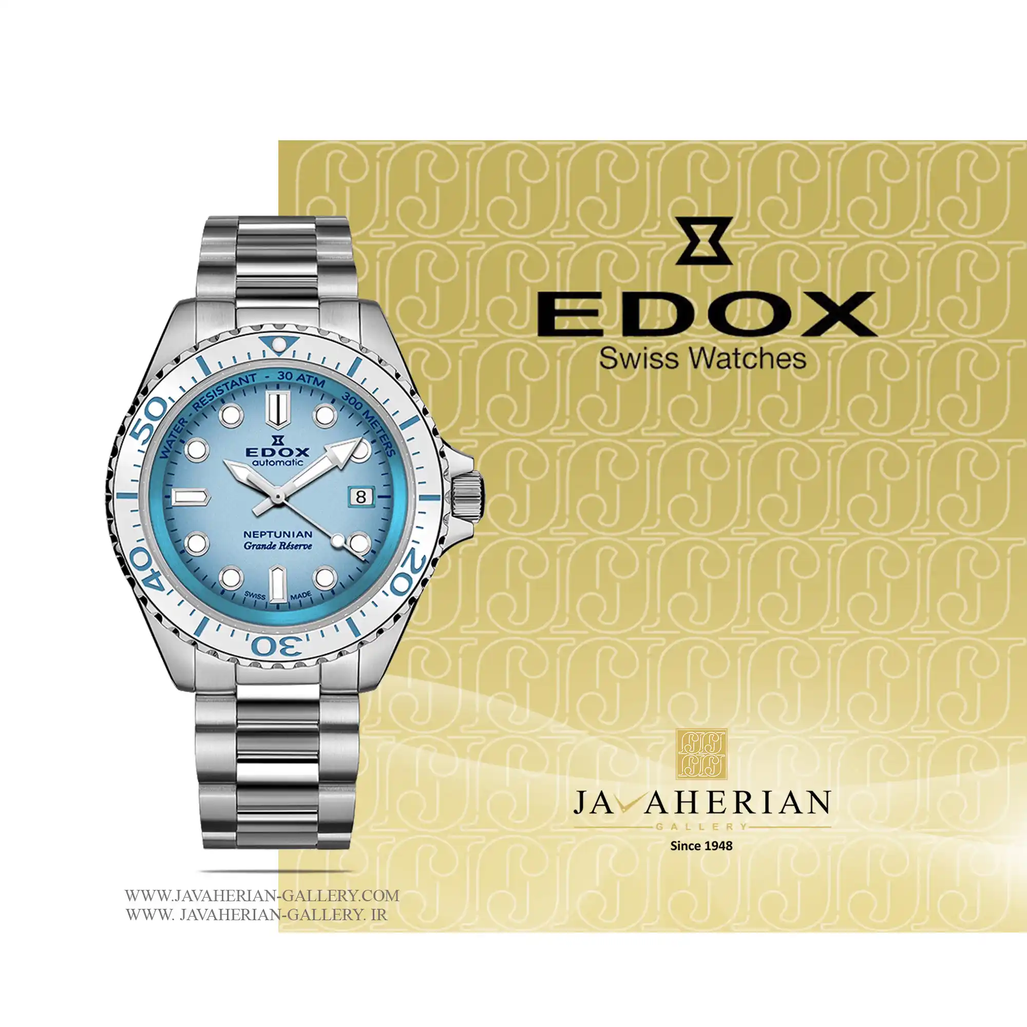 ساعت مردانه ادوکس 808013-BBUM-BUCDN 1 ساعت مردانه ادوکس 80801-3BBUM-BUCDN Edox