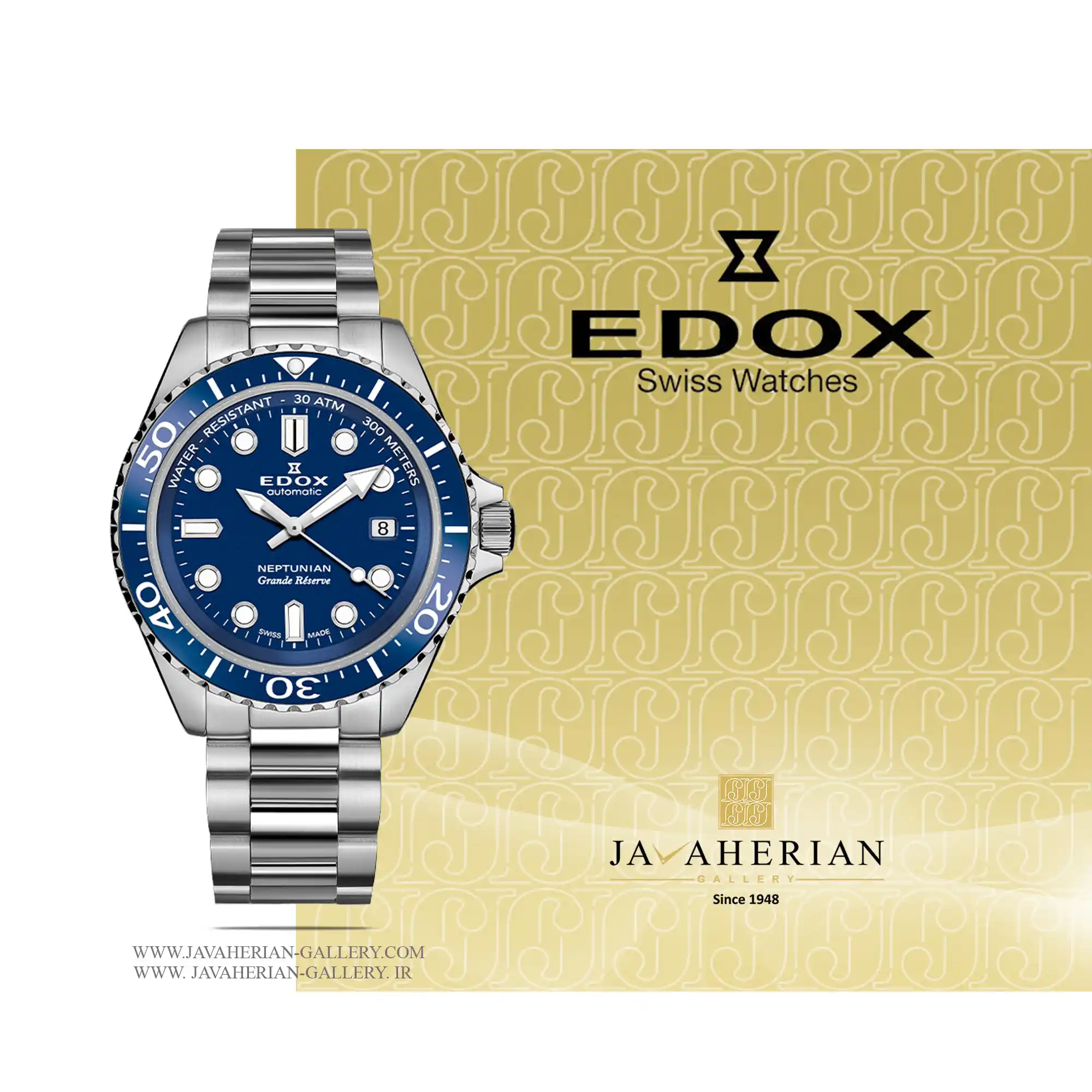ساعت مردانه ادوکس 80801-3BUM-BUIN 1 ساعت مردانه ادوکس 80801-3BUM-BUIN Edox