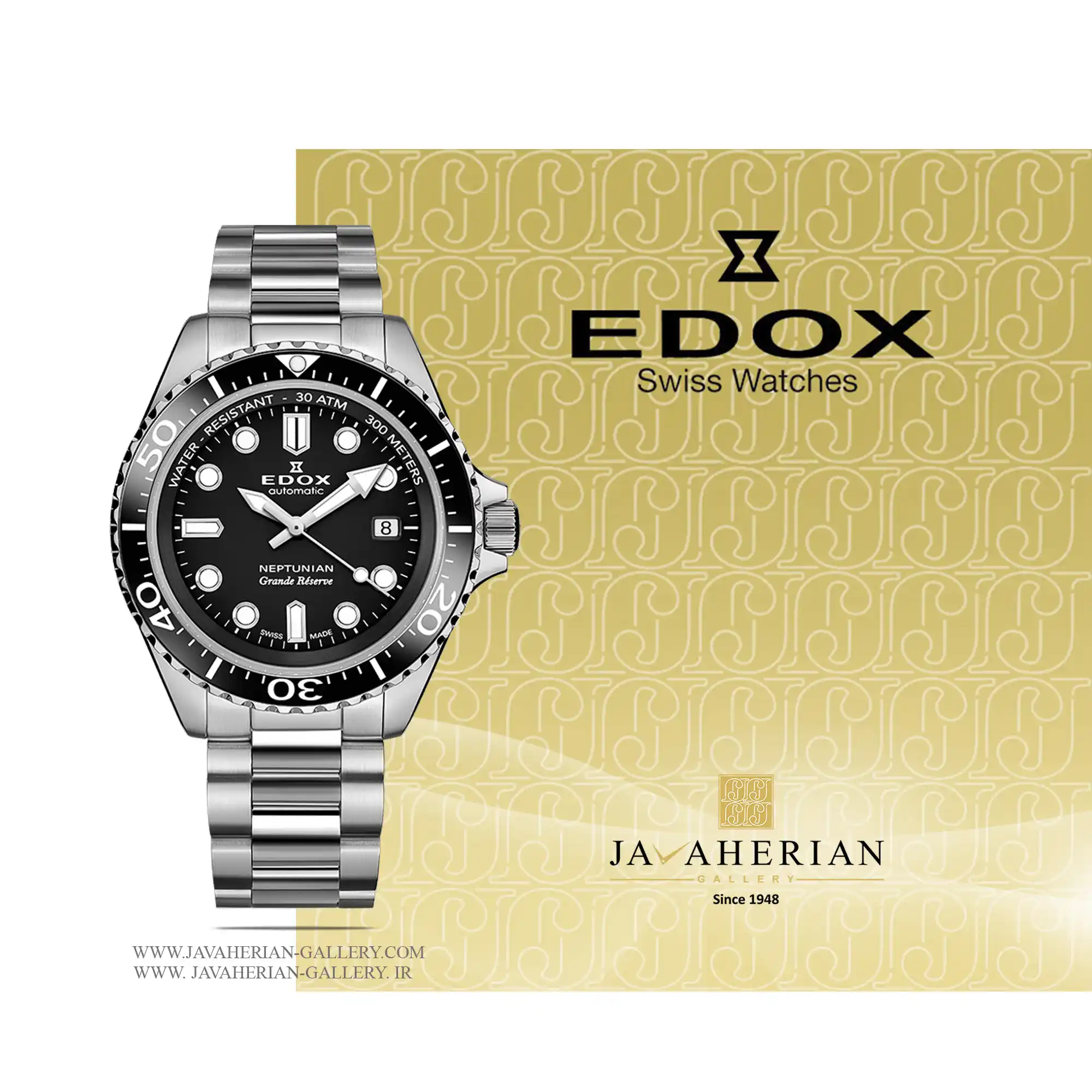 ساعت مردانه ادوکس 80801-3NM-NIN 1 ساعت مردانه ادوکس 80801-3NM-NIN Edox