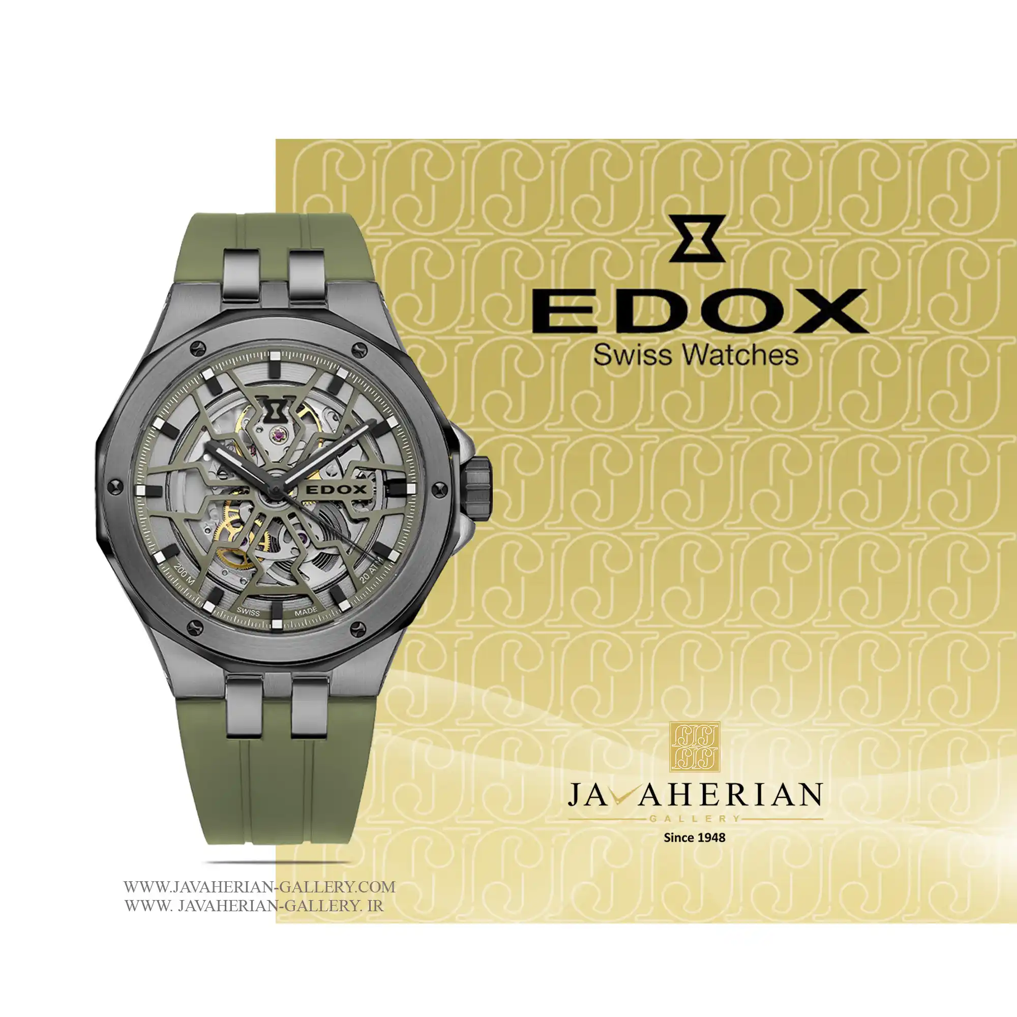 ساعت مردانه ادوکس 85303357GNCAVVONB 1 ساعت مردانه ادوکس 85303357GNCAVVONB Edox