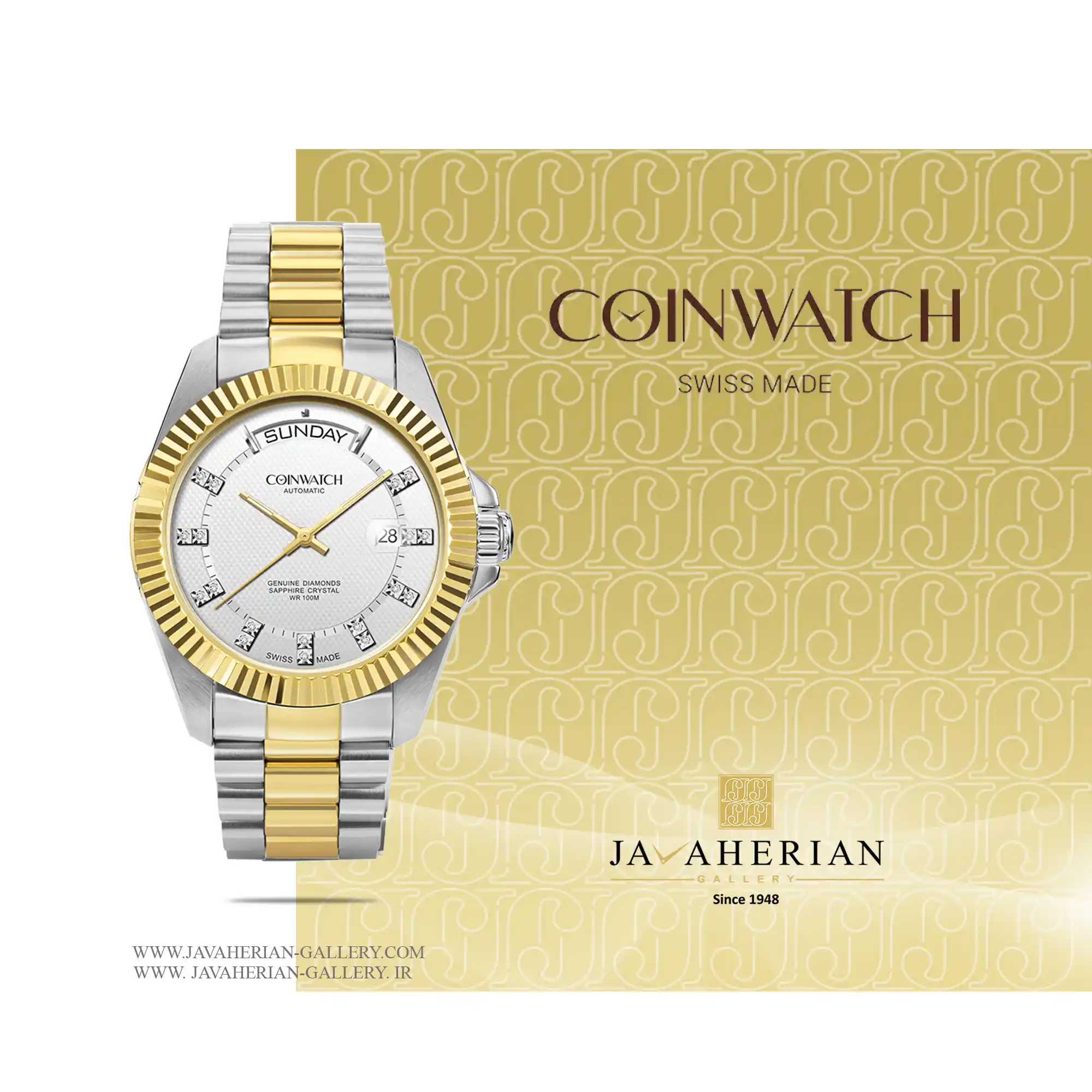ساعت مردانه کوین واچ C109TWX 1 ساعت مردانه کوین واچ C109TWX Coin Watch