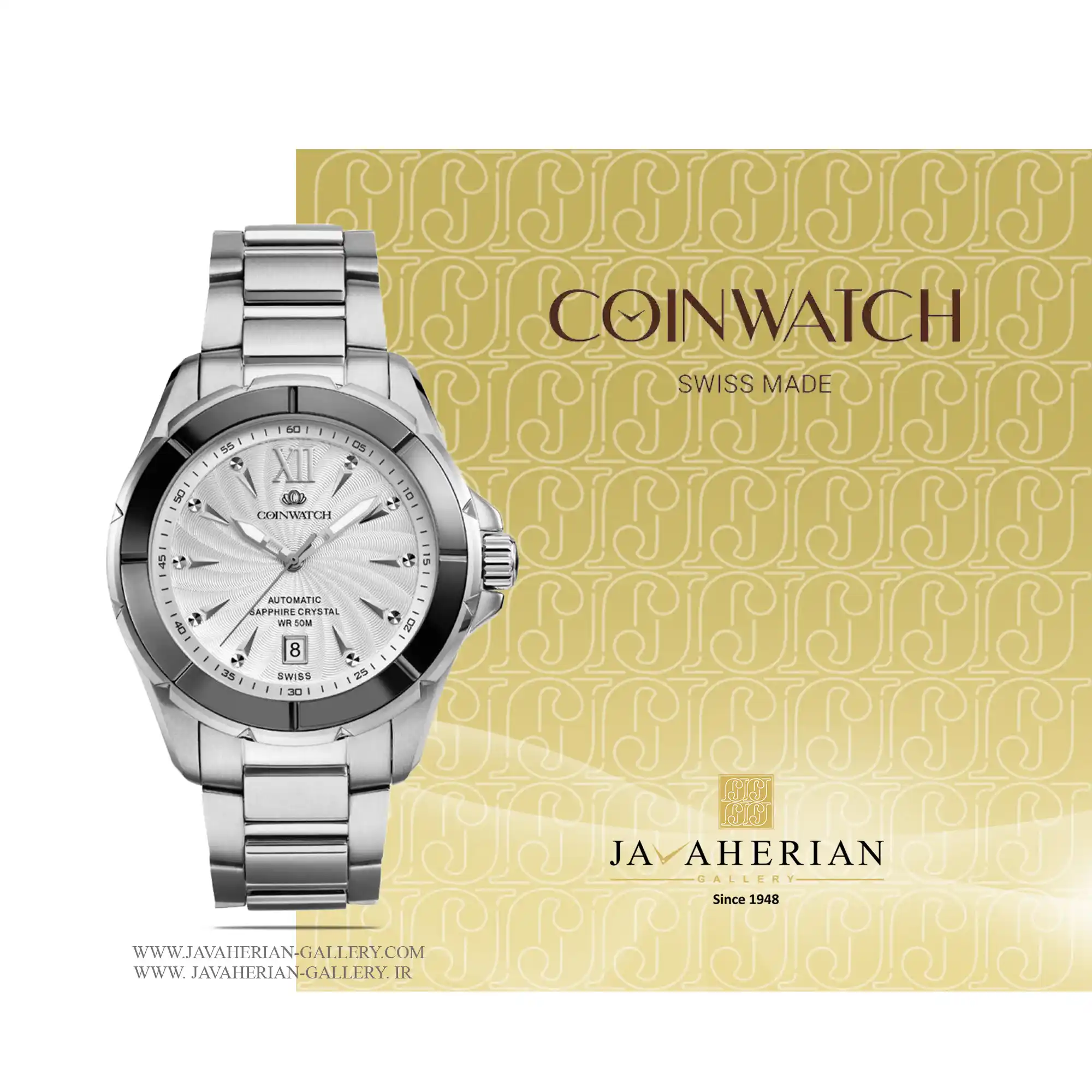 ساعت مردانه کوین واچ C120BWH 1 ساعت مردانه کوین واچ C120BWH Coin Watch