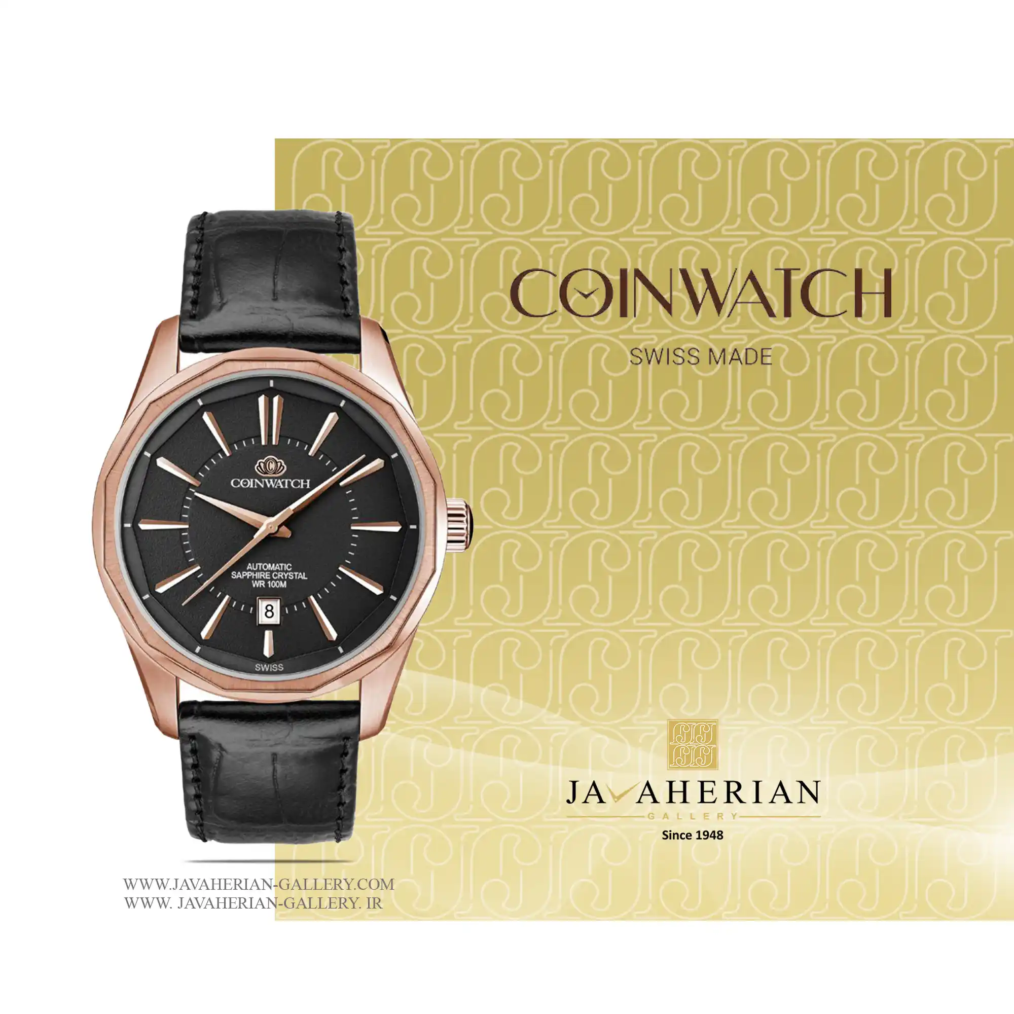 ساعت مردانه کوین واچ C122RBK 1 ساعت مردانه کوین واچ C122RBK Coin Watch