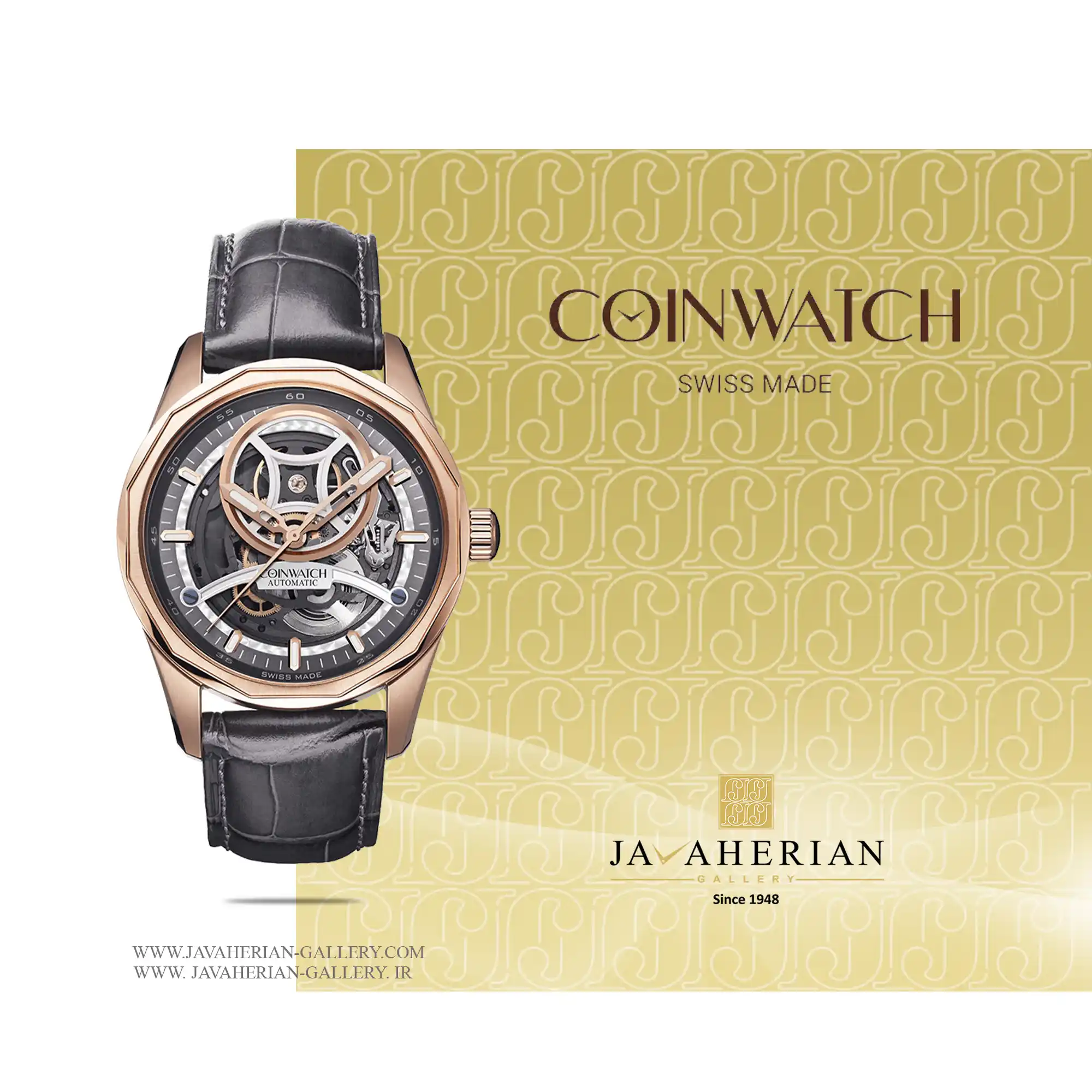 ساعت مردانه کوین واچ C163RBK 1 ساعت مردانه کوین واچ C163RBK Coin Watch