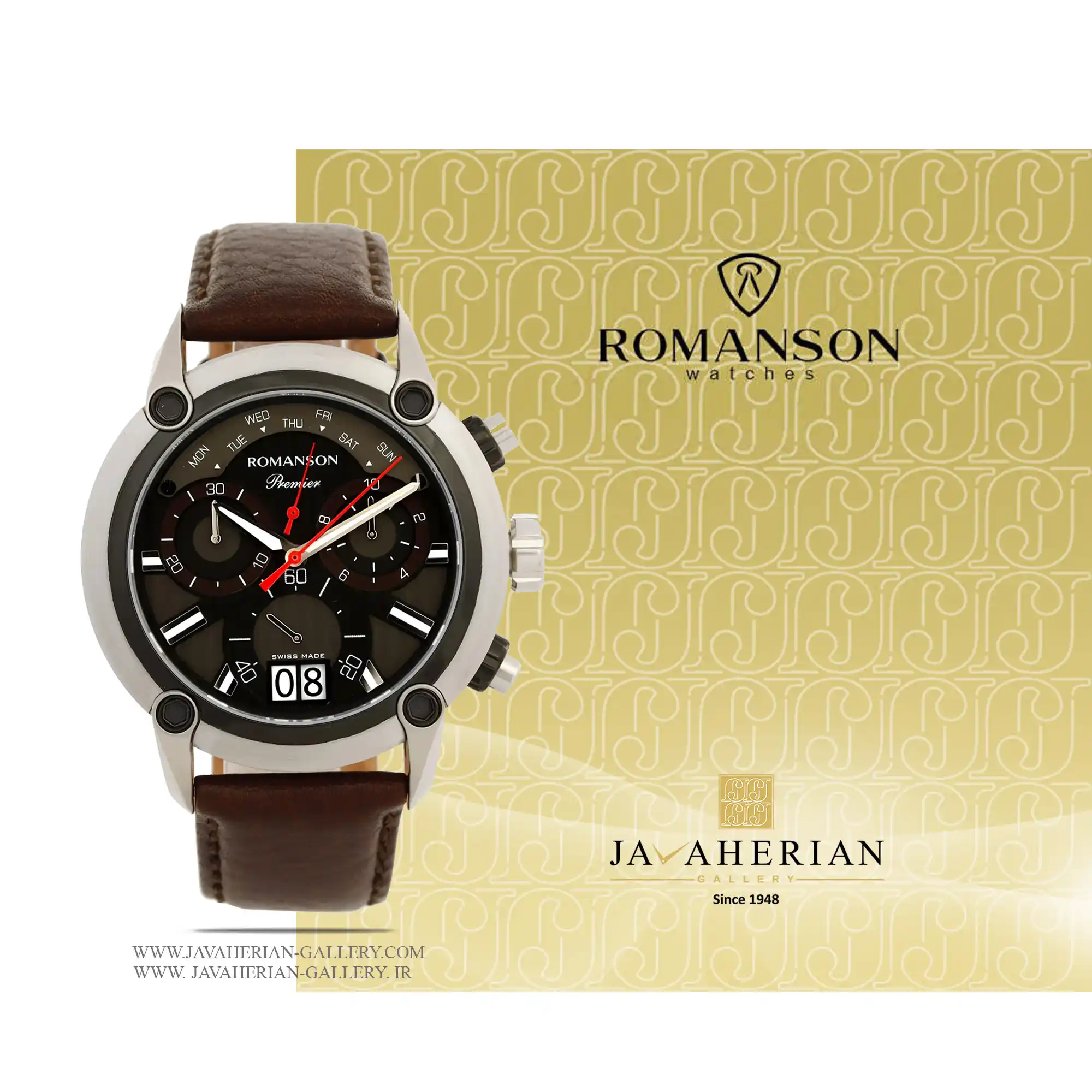 ساعت مردانه رومانسون PL1219HM2DB32W 1 ساعت مردانه رومانسون PL1219HM2DB32W Romanson