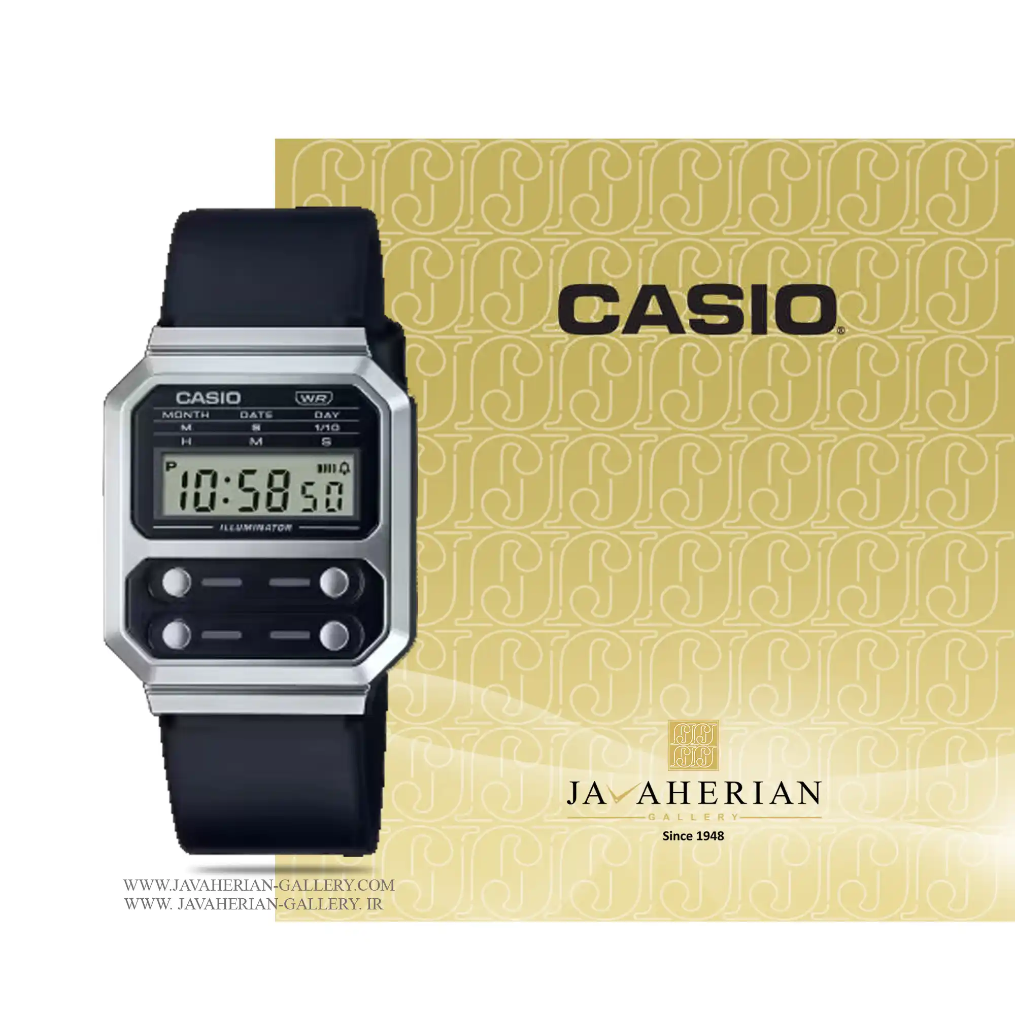 ساعت مردانه کاسیو A100WEL-1ADF 1 ساعت مردانه کاسیو A100WEL-1ADF Casio