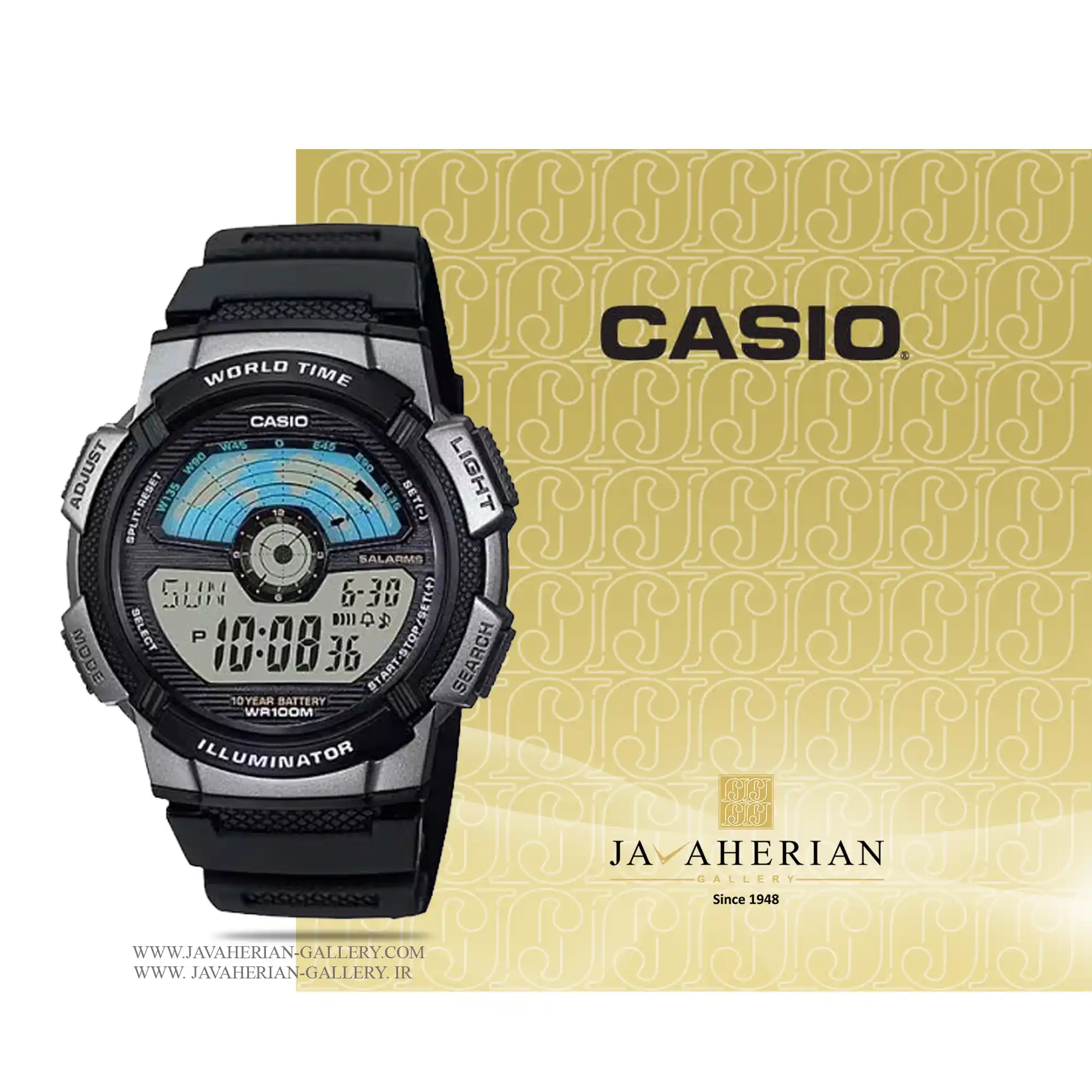 ساعت مردانه کاسیو AE-1100W-1A 1 ساعت مردانه کاسیو AE-1100W-1A Casio