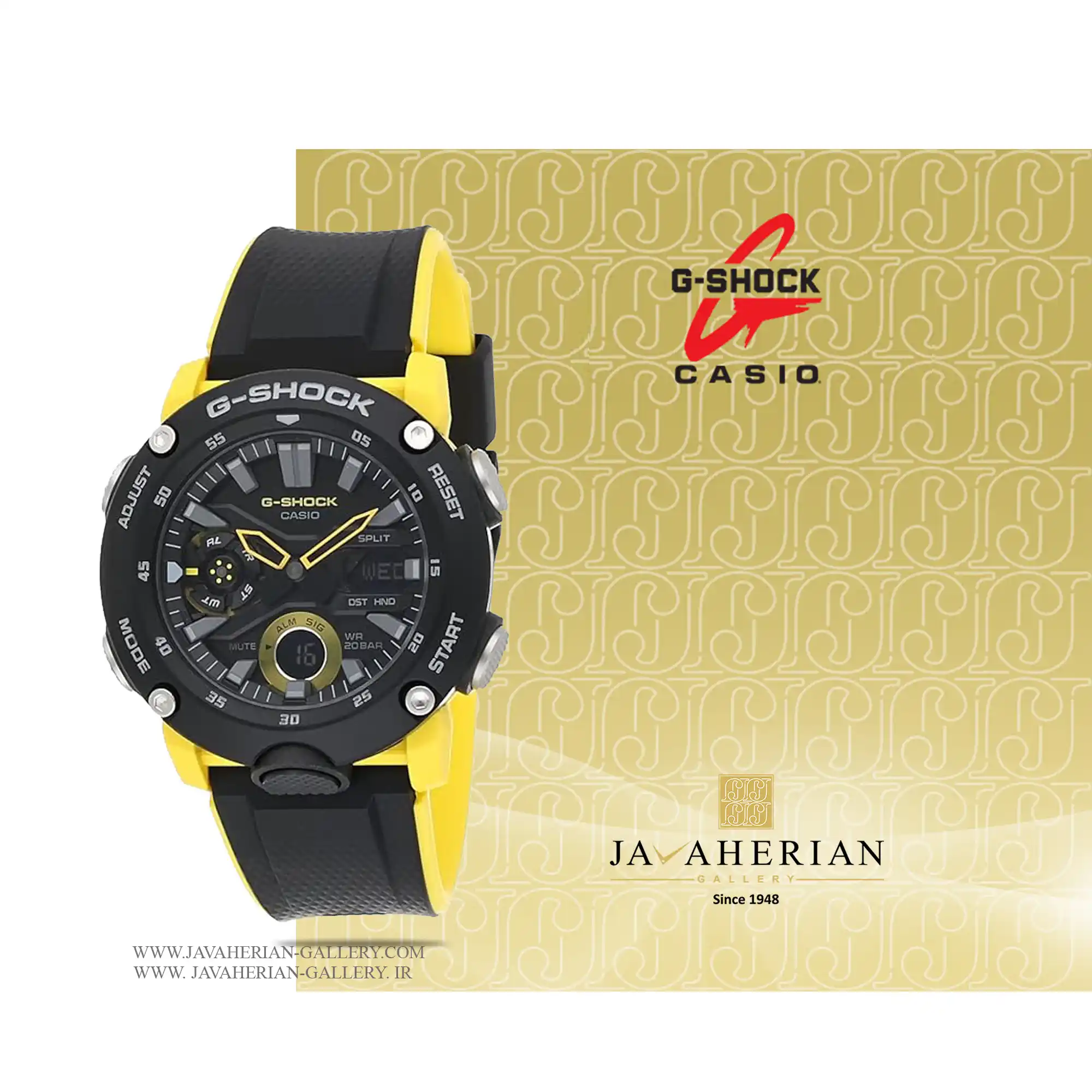 ساعت زنانه | مردانه کاسیو جی شاک GA-2000-1A9DR 1 ساعت زنانه | مردانه کاسیو جی شاک Casio GA-2000-1A9DR