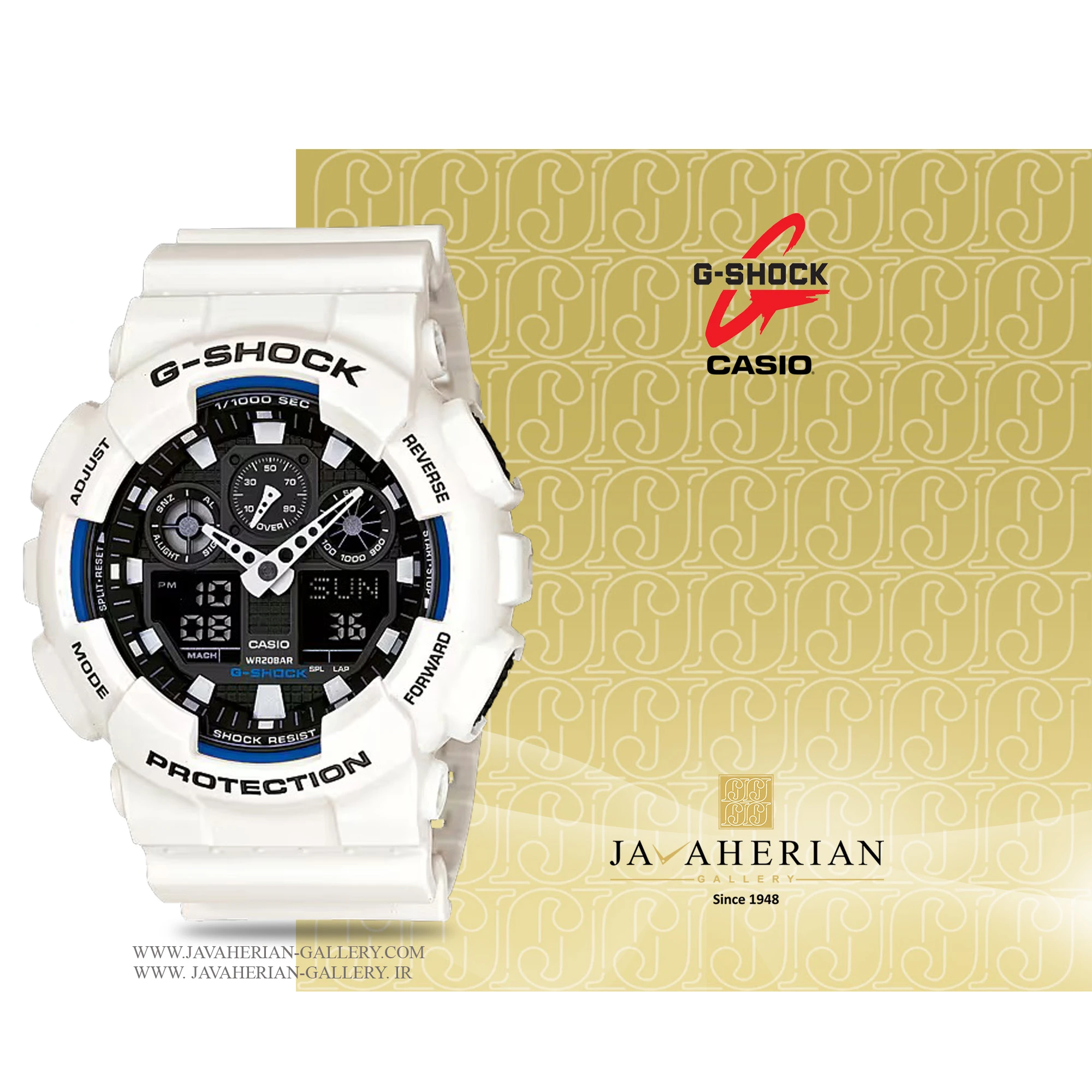 ساعت مردانه کاسیو جی شاک GA-100B-7A 1 ساعت مردانه کاسیو جی شاک GA-100B-7A