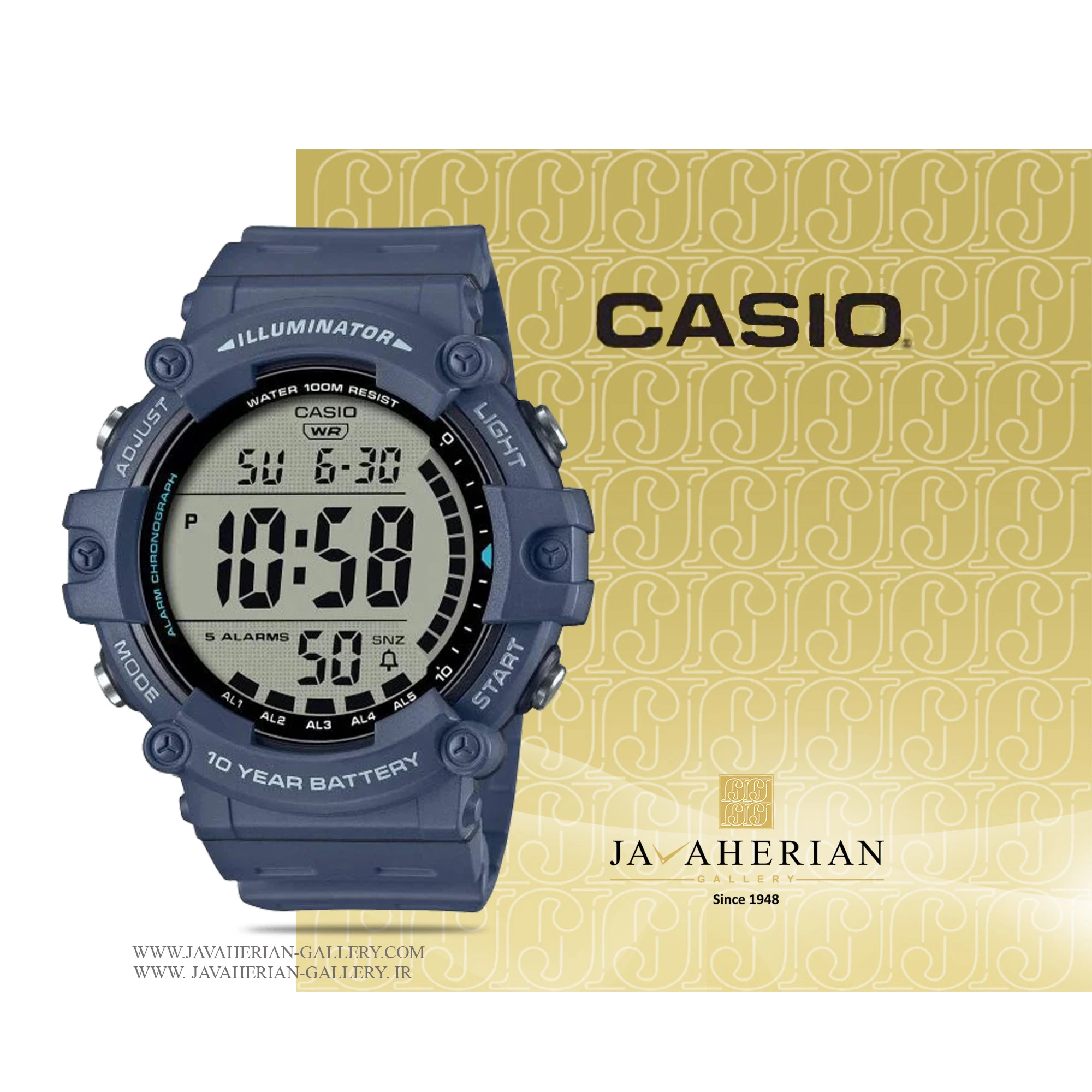ساعت مردانه کاسیو AE-1500WH-2AVDF 1 ساعت مردانه کاسیو AE-1500WH-2AVDF