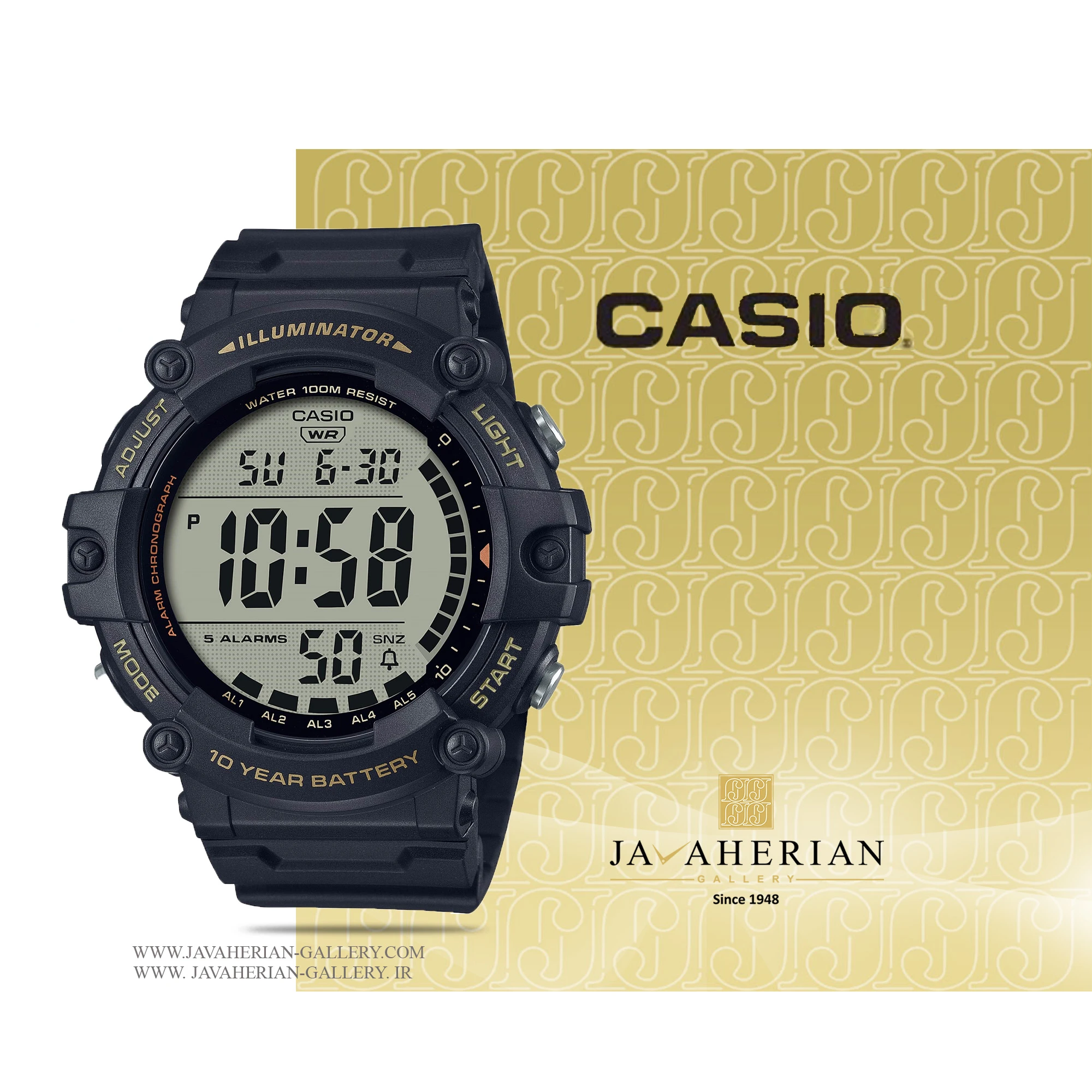 ساعت مردانه کاسیو AE-1500WHX-1AVDF 1 ساعت مردانه کاسیو AE-1500WHX-1AVDF