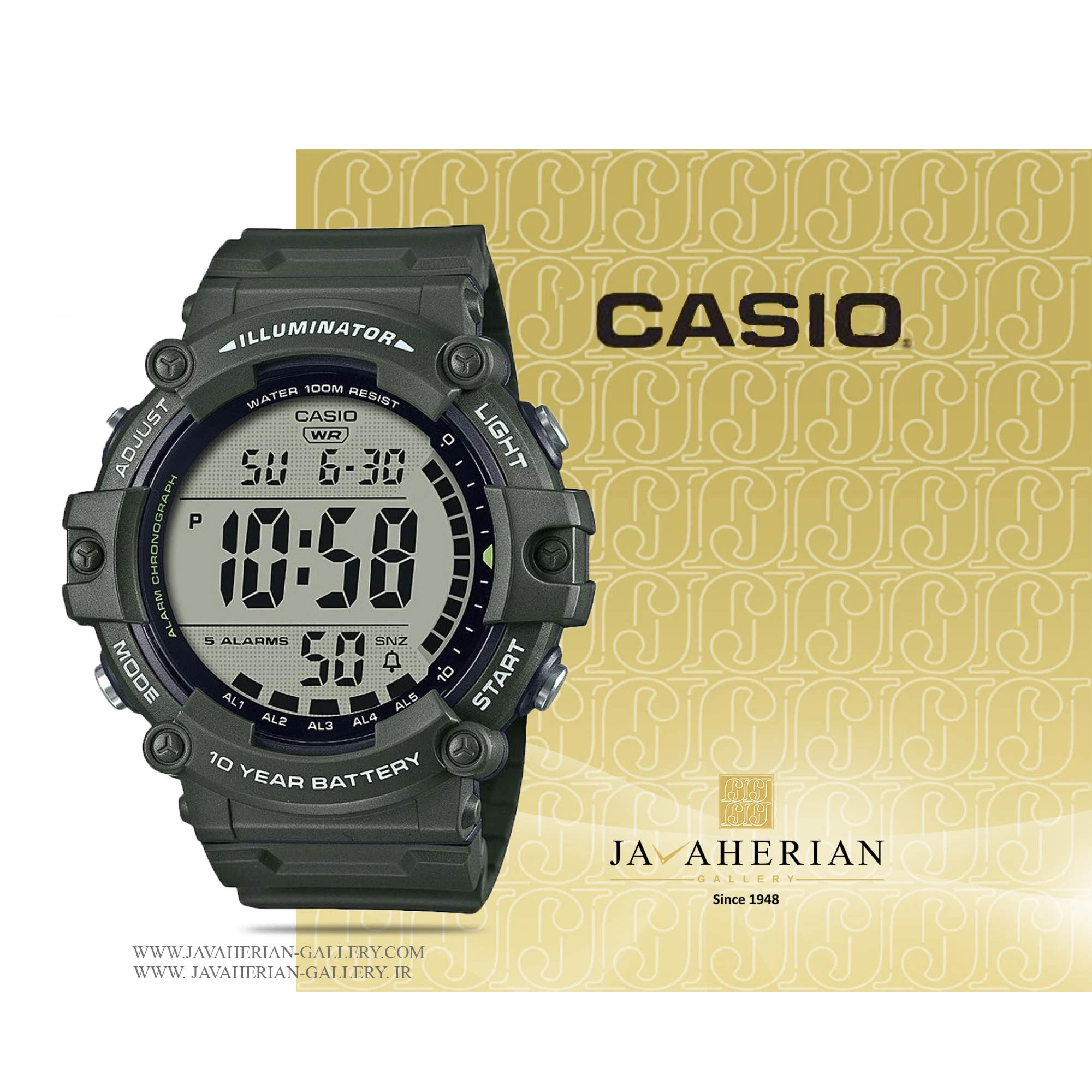 ساعت مردانه کاسیو AE-1500WHX-3AVDF 1 ساعت مردانه کاسیو AE-1500WHX-3AVDF