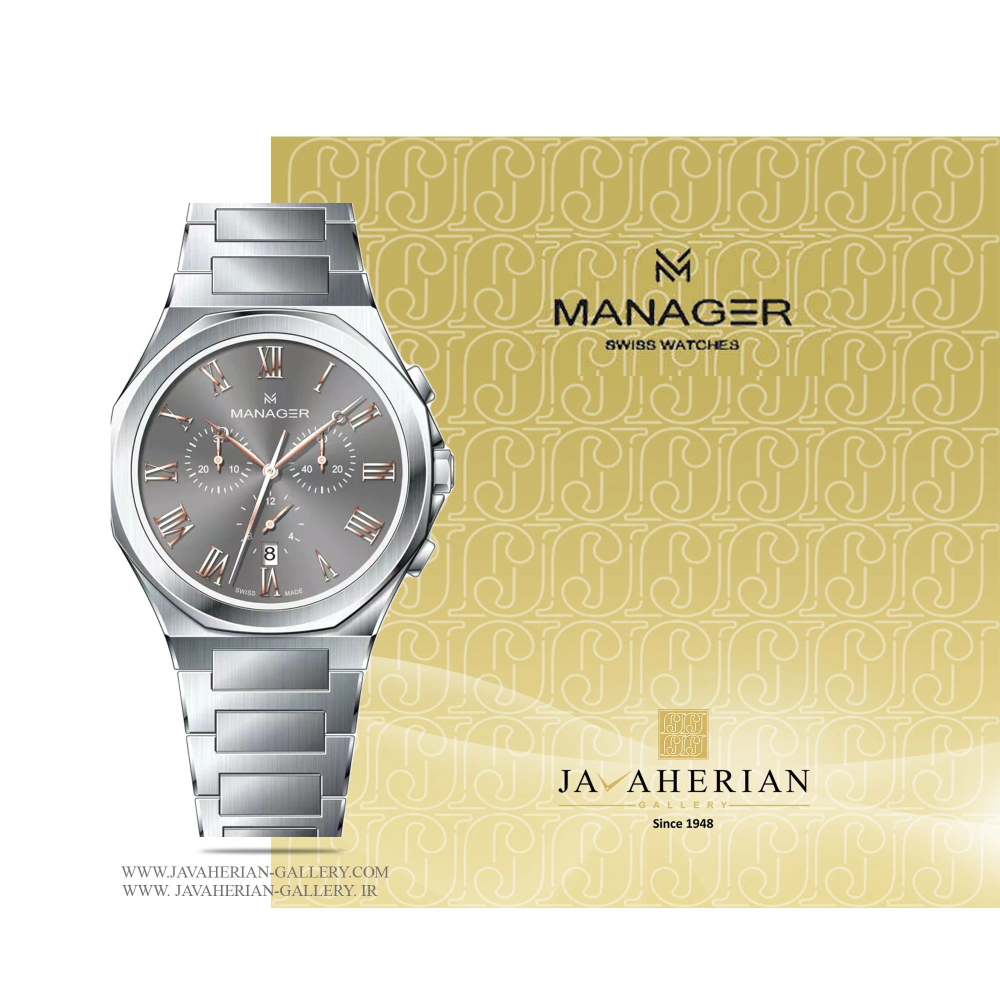 ساعت مردانه منیجر MAN-RS-215-SM 1 ساعت مردانه منیجر MAN-RS-215-SM