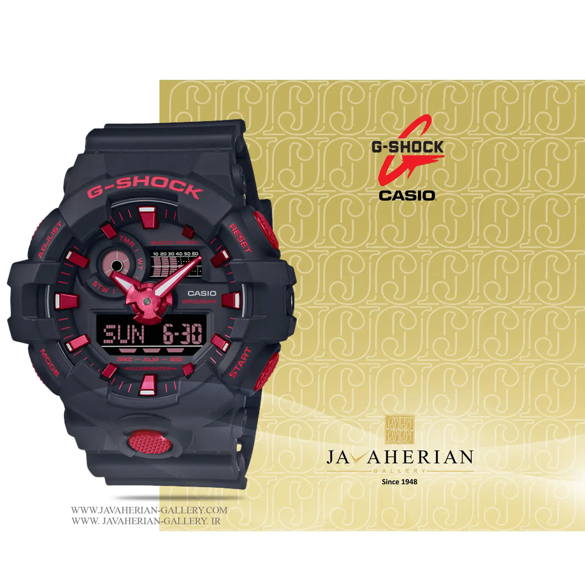 ساعت مردانه کاسیو ga-700bnr-1ad 1 ساعت مردانه کاسیو ga-700bnr-1ad